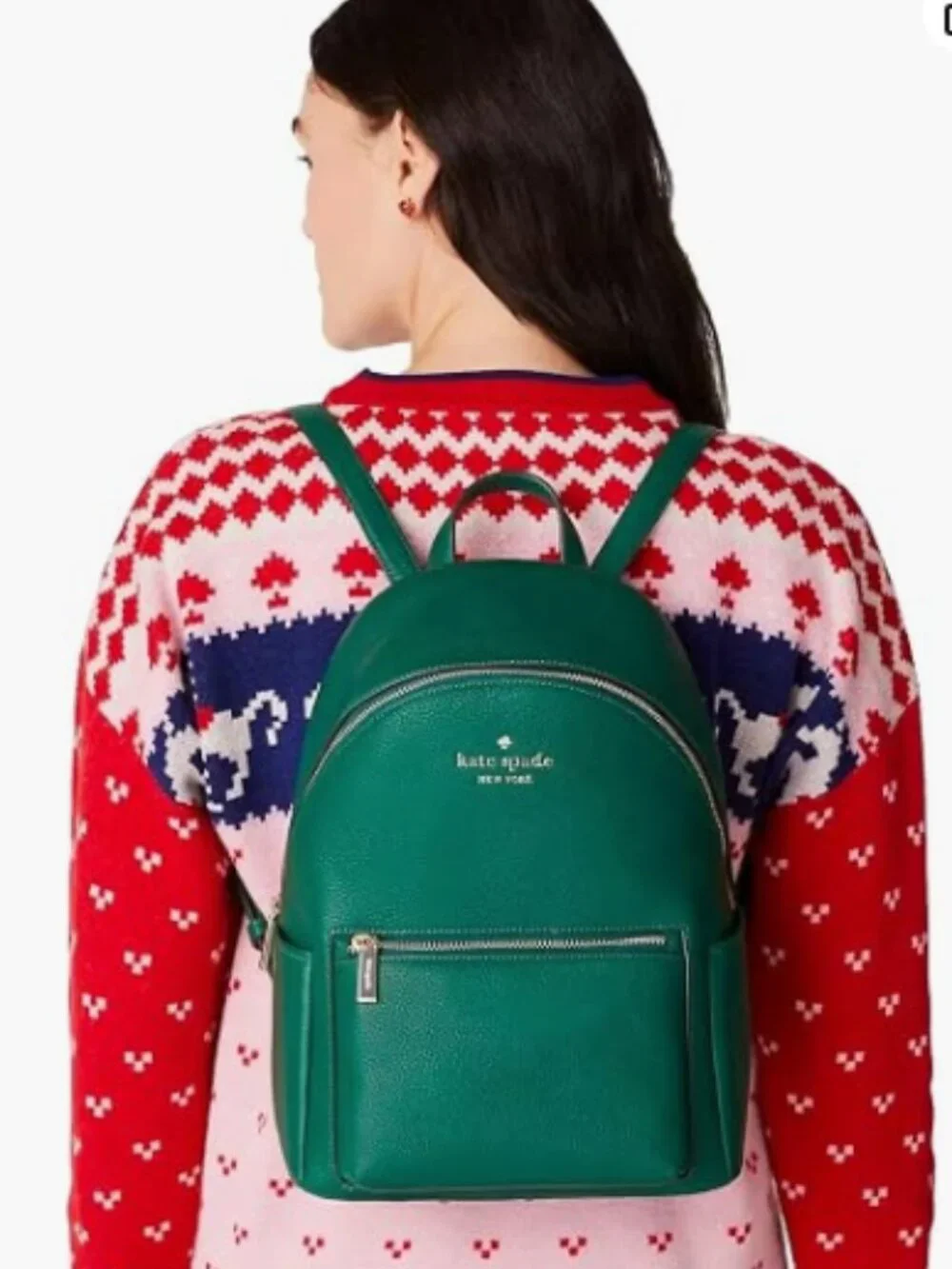 Kate Spade New York Leila Dome Backpack Pebbled Leather